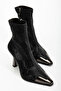 Delina Velvet Heeled Boots - 4