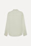 Men's Stone Color Regular Fit Long Sleeve Linen Shirt - 4