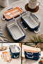Aura Double Layer Nutrition Container Stainless Steel Lunch Box
