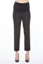 Maternity Waist Adjustable Black Fabric Work Trousers - 2