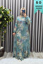 Women's Hijab Clothing Plus Size Palm Ruffle Dress