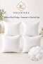 4-Piece Premium Square Throw Pillow with 100% Pure Silicone Fiber Filling, Soft and Plump Seat Sofa Decorative Inner Cushion - 2