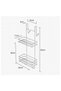 Lm-065 Techno Wire - Hanging 2 Tier Bathroom Shower Cabin Chrome Shelf - 2