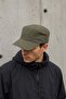 Men's Denim Fidel Castro Cap with Eyelet Detail - Khaki - 2