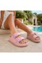 Girl's Double Buckle Eva Slippers with Love Detail, Lightweight Summer Slippers - 4