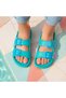 Girl's Double Buckle Eva Slippers with Love Detail, Lightweight Summer Slippers - 3
