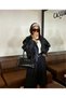 Women's Black Tassel Detailed Shoulder Bag - 8