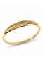 Brass Gold Color Zircon Stone Star Embroidered Women's Handcuffs