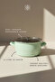 Water Green |   22cm Enamel Frying Pan
