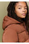 Kapüşonlu kapitone anorak - 6