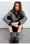 Tweed polo-neck sweater - 6