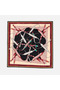 Black Mixed Pattern Sura Silk Scarf 31213