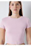 Pink Basic Crop T-Shirt Crop / Short Cut 1600814-91501 - 7