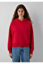Hooded Red Basic Sweatshirt 1S10577-86417 - 4