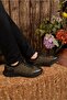 Black Nubuck Leather Casual Daily Shoes Model That Offers Durability and Elegance Together. Smart Laced - 7