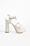 Shoes 13 cm Wear-And-Walk Thick Heel Platform Bridal Shoes - 6