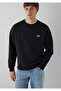 M0S10611 Patch Embroidered Men's Sweatshirt Black - 2