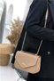 327 Laser Printed Women's Shoulder Bag with Strap - Mink - Single Size - 5