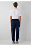 Printed Navy Blue Sweatpants 0010641-70497 - 5