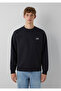 M0S10611 Patch Embroidered Men's Sweatshirt Black - 4