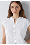 Buttoned Ecru T-Shirt Regular Fit / Normal Cut 1614132-70057