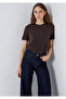 Brown Basic T-Shirt Semi Slim Fit 1612916-70251 - 2