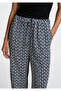 Printed Navy Blue Trousers 1011245-91667 - 6