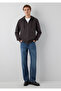 Hooded Zippered Brown Basic Sweatshirt 0S10423-70219