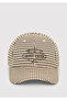 Plaid Patterned Brown Hat 1914121-71575 - 3
