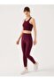 Palmi Melange Patterned High Waist Tights Claret Red