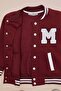 Embroidered Stand Collar College Unisex Kids Jacket - 7