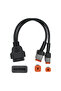 4 6 PIN Motorcycle OBD2 Diagnostics Connector For Harley 4PIN 6PIN 2 IN 1 Motorbike OBD Plug Extensi - 7