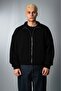 Black Concrete Zip Men's Jacket - 6