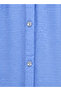Dress with Partial Button Detail - Blue - 7