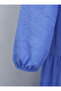 Dress with Partial Button Detail - Blue - 6