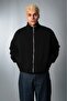 Black Concrete Zip Men's Jacket - 2