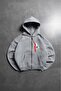 Gray Crupt Phaze Men's Zip Hoodie Jacket - 2