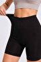 Women's Black Shorts Leggings High Waist Stretchy Fitness Biker Leggings - 4