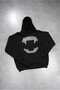 Rhinestones Vampire Tooth Oversize Hoodie - 7