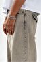 Wide Leg Stone Printed Oversize Men's Jean Trousers - 3