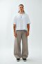 Wide Leg Stone Printed Oversize Men's Jean Trousers - 4