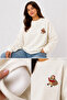 Oversize Winnie the Pooh Printed Sweatshirt with Fleece Inside and Soft Texture - 3