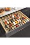 2-Piece Modular Transparent Drawer Spice Rack Stand – Adjustable Z Organizer, Can Be Used Nested and Superimposed |   30.5 × 13.5 × 2.5 cm - 2