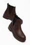 Alba Women's Brown Leather Stone Detailed Daily Thick Soled Boots - 2
