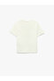 Cotton Crew Neck Short Sleeve Teddy Bear Printed T-Shirt - 5