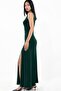 Slit Ruched Detail Sandy Maxi Dress - 6