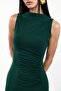 Slit Ruched Detail Sandy Maxi Dress - 7