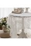 150x150cm white White Lace Tablecloth Vintage Embroidered Reception Table Cloth Decor Party Valentin - 3