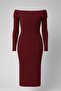 Madonna Collar Long Knitwear Dress - 4