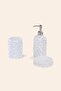 Lindy 3 Piece Bathroom Accessory Set Pearl - 4